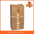 Bolso de papel marrón del material de empaquetado de la galleta de calidad superior de la venta caliente con la ventana